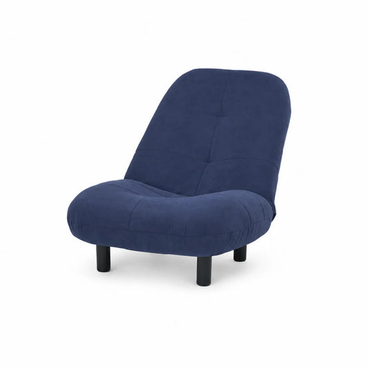 Fauteuil en tissu Bleu 80x65x90 cm